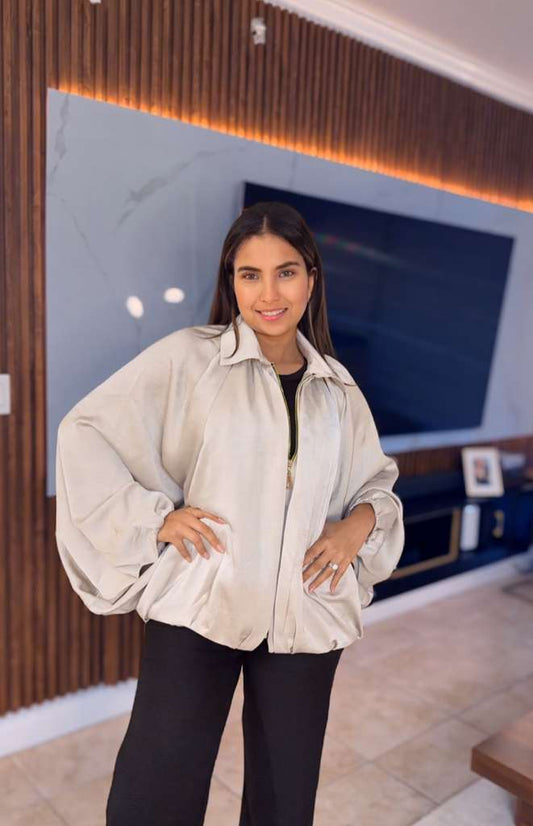 Satin Puffy Jacket